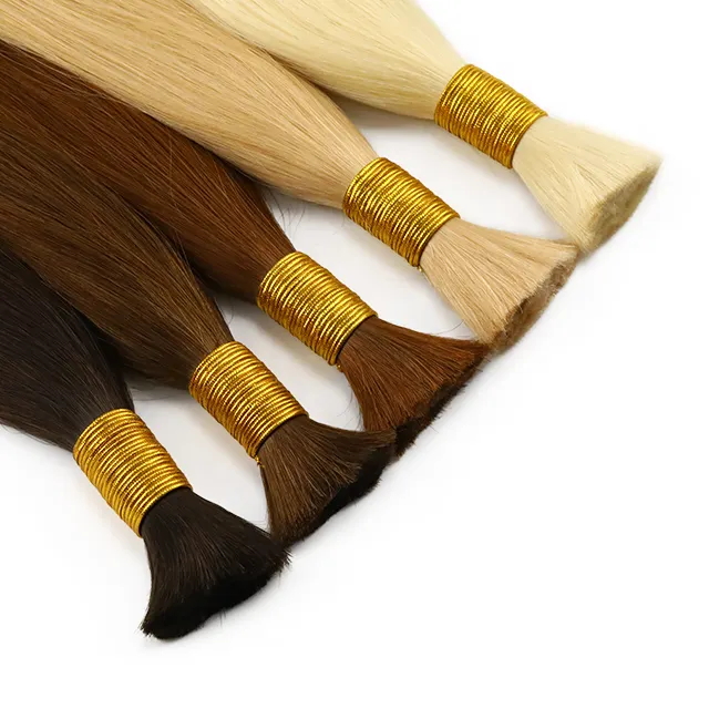 Hair Bulk 12A grade human remy hair